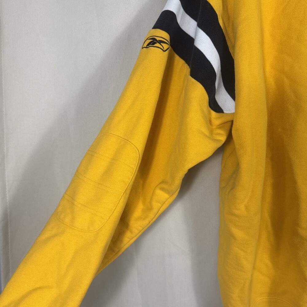 Pittsburgh Steelers Reebok Gridiron NFL Classic Sweatshirt XL Gold Y2K Football - Picture 11 of 12